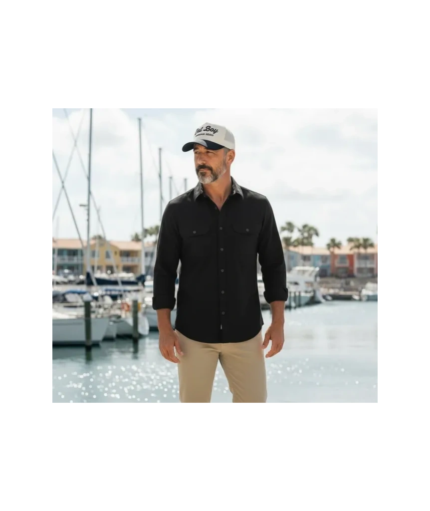 FBFC Vintage White with Black Bill