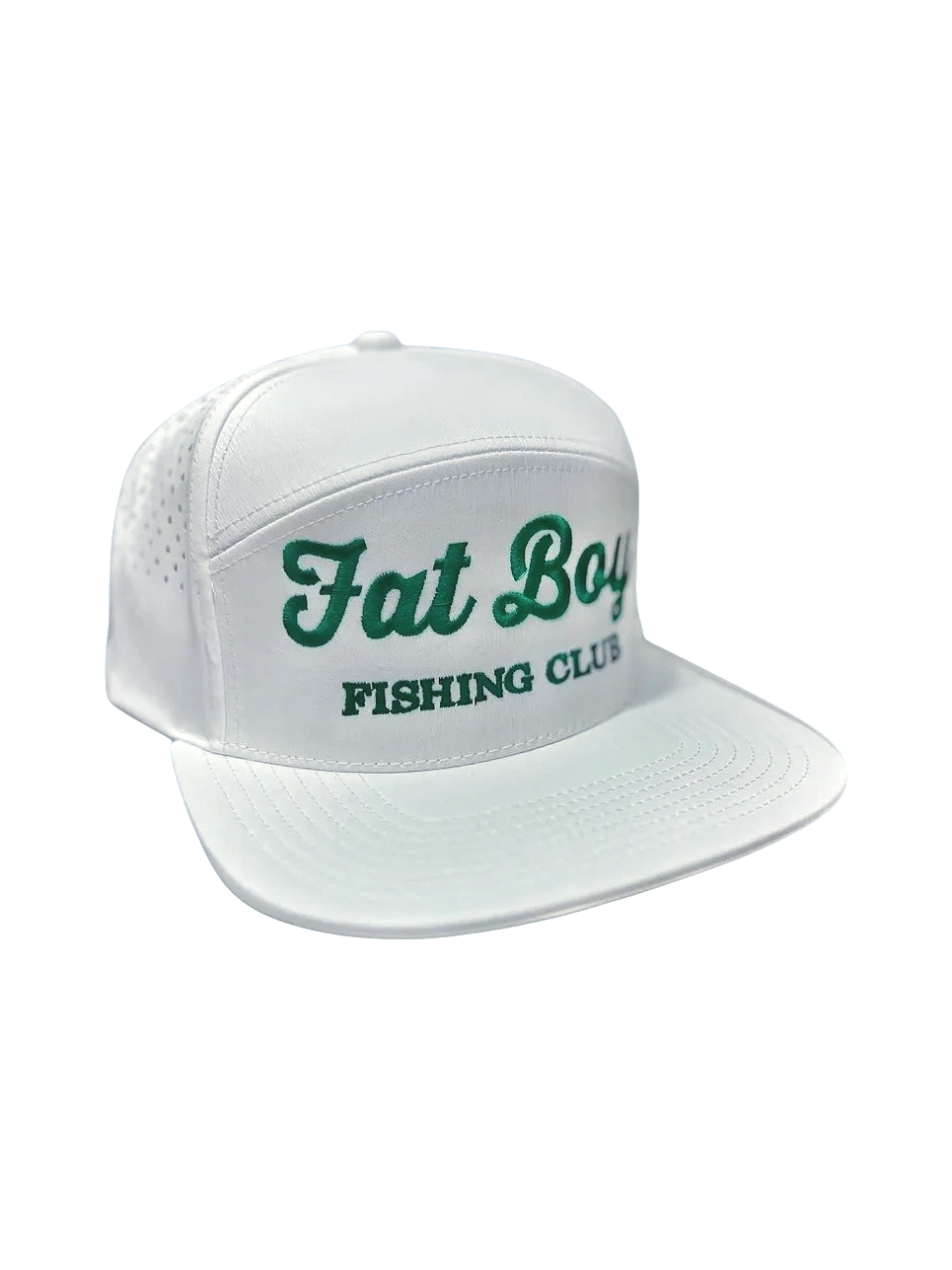 FBFC White w/ Lucky Green Flatbill