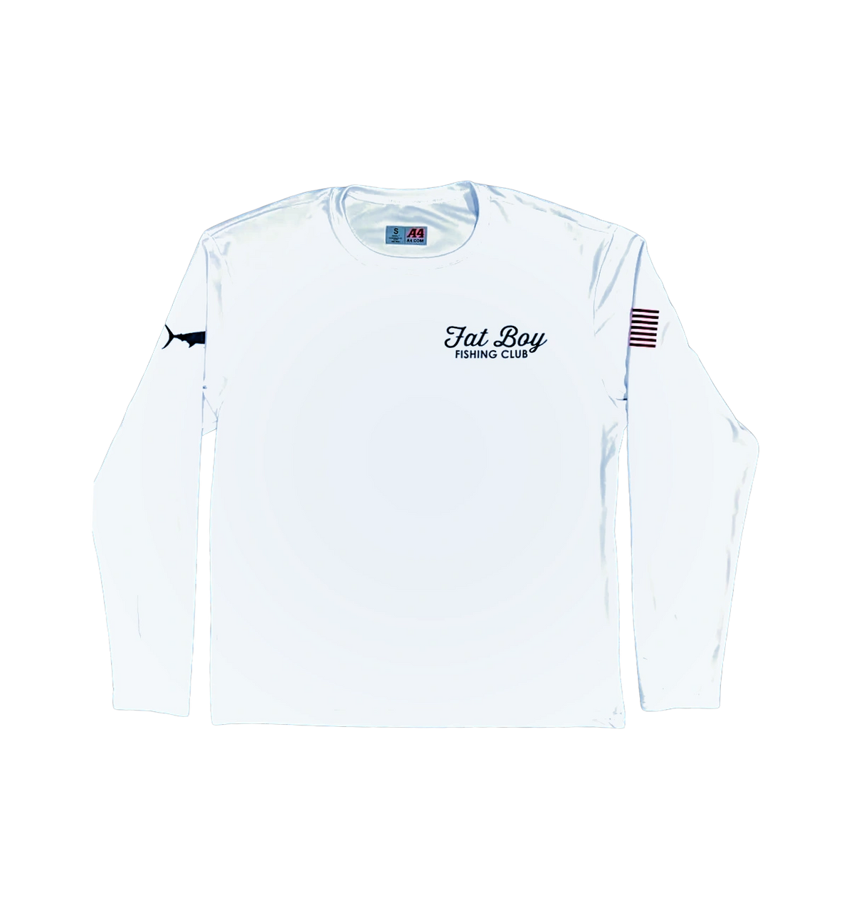 White and Navy Blue Long Sleeve